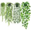 New Persian Fern Leaves Vines Home Room Decor Hanging Artificial Plant Plastic Leaf Grass Wedding Party Wall Balcony Decoration