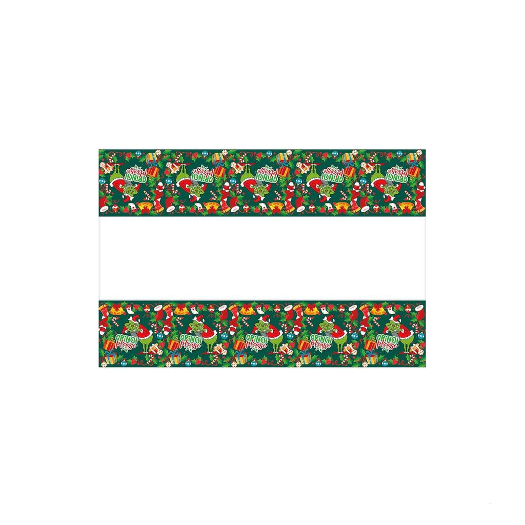 Christmas Party Decoration Tablecloth Plastic Rectangular Decoration Tablecloth Atmosphere Layout