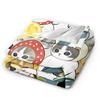 Mofusand Flannel Blankets Spring  Warm Soft Throw Blanket for Kids Adult Bedroom Pattern Bedspread Sofa Bed Cover
