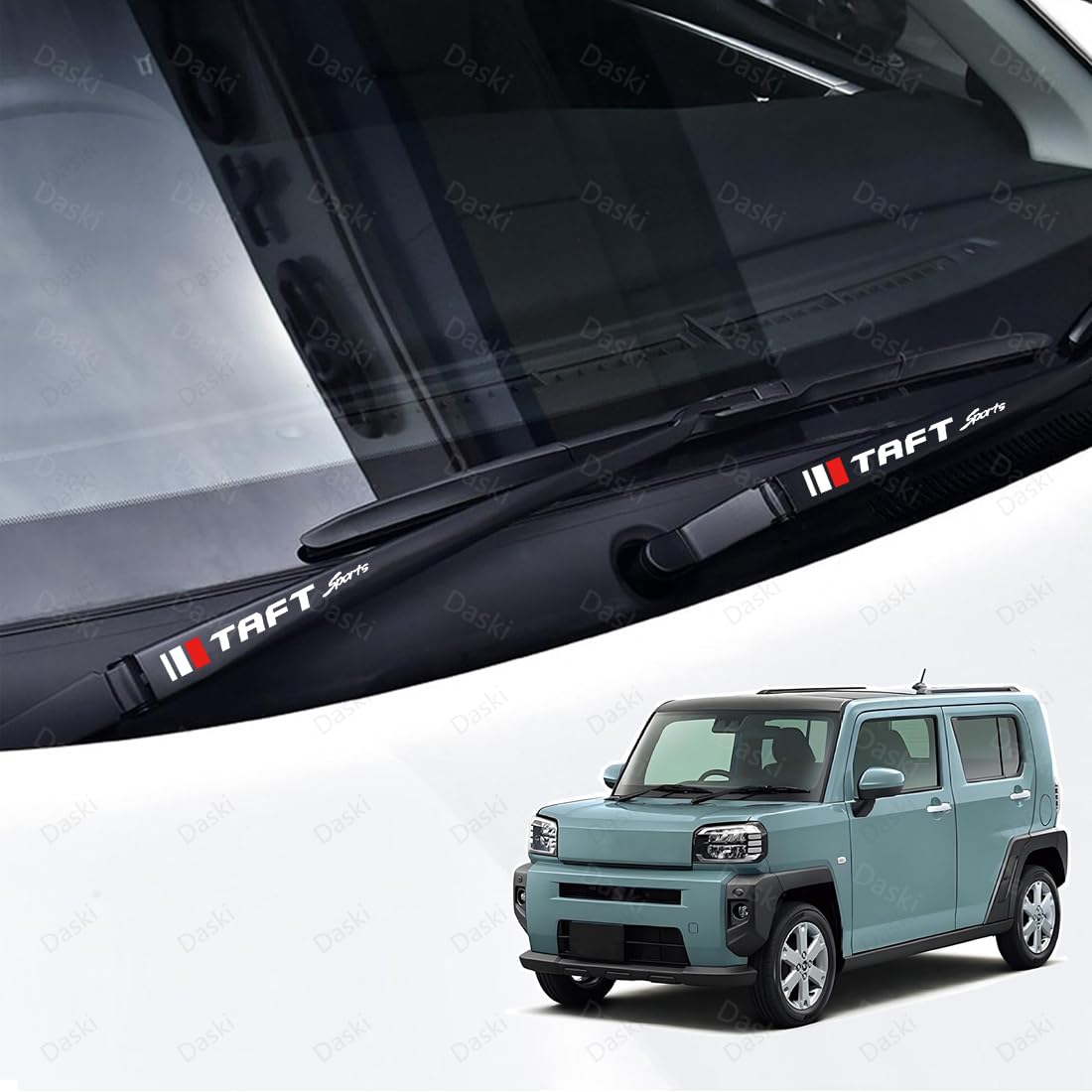 TAFT Wiper Sticker Set of 4, 2 left and right, чёрный