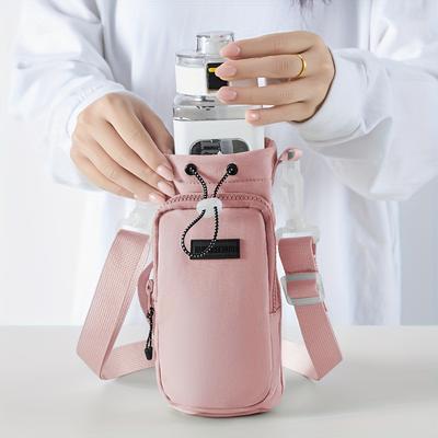 Isolierte Wasserflaschenhaltertasche - Strapazierfähiges Outdoor-Design, verstellbare Schultergurte und geräumige Reißverschlusstasche, perfekt für Reisen, Wandern