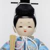 Kotohoki Shizuku Wooden Doll with Round Tray, Natural, KTH-3201B2