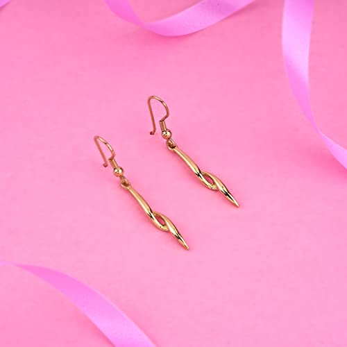 Cercei Taffy Dangle Estele placati cu aur pentru fete si femei