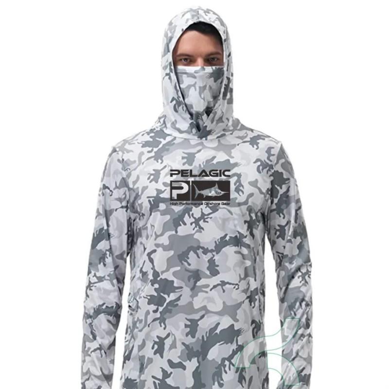 Quick-Dry Fishing Shirt Men With UPF 50 Sun Protection Dust-Resistant Face Cover Lightweight Breathable Cycling Jersey Style