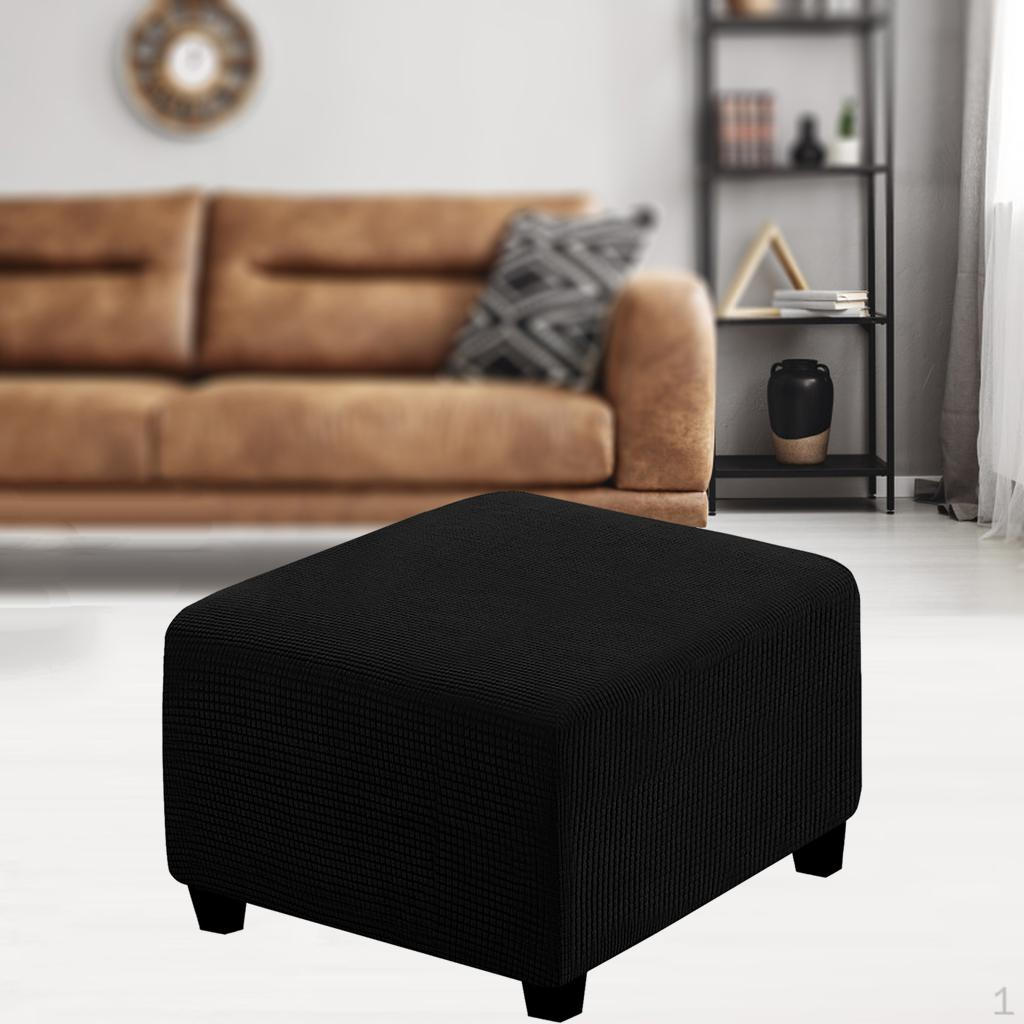 

1 шт., эластичные чехлы для пуфиков, жаккардовые чехлы, подставки для ног, съемная мебель или 20black