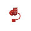 10mm Drinking Straw Cap Leak Stopper Christmas Gift Cute Silicone Straw Sleeve Party Decor Cup Accessories Spill Proof Stopper