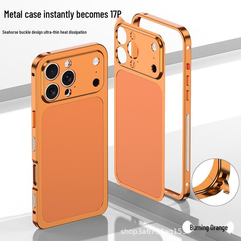

17-Second QuickChange Metal Frame Case for iPhone 16 Pro Max/15 Pro/14 iPhone 14 Pro Max Frame + Back Sticker