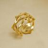 18K Geometric Titanium Steel Adjustable Ring for Women