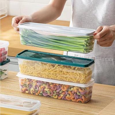 Przenośny Kwadratowy Pojemnik do Przechowywania Płatków Śniadaniowych Nowy Pojemnik na Makaron Spaghetti