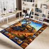 1PC Train Railway Non-Slip Floor carpet, Office, family, bedroom, Studio - Large Area Rug, Vibrant Colors-C0482