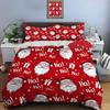 Christmas Print Bedding Set Duvet Cover 1 Duvet Cover 2 Pillowcases Adult and Kids Bedding Set Luxury Holiday Christmas Gifts