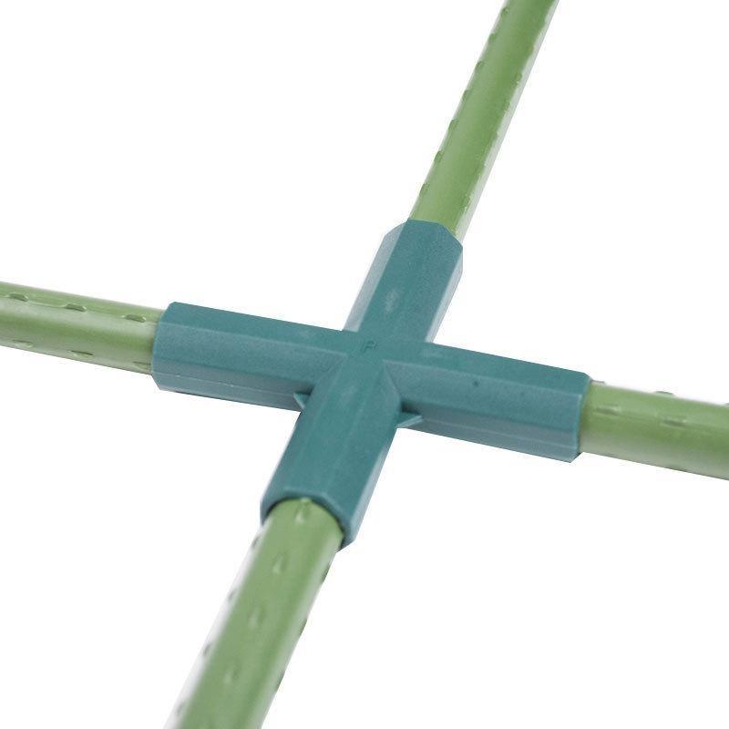 1/2/4PCS Gardening Plant Stakes Plastic Edging Corner Connection Accessories Greenhouse Plant Frame Connectors