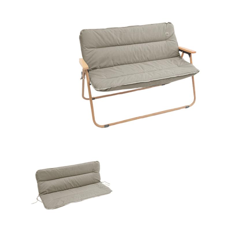 

Padded Quilt Camping Chair Cushion for Outdoor Folding Garden Camping Seat Mat With Fasten Strap Chair Cushion New бежевий
