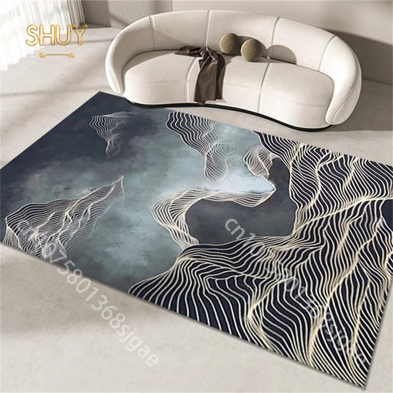 Oil Painting Print Rug Pink Flannel Bedroom Bedside 180*280cm Large Area Rugs Retro Art Decor Carpet Kitchen Non-Slip Floor Mats