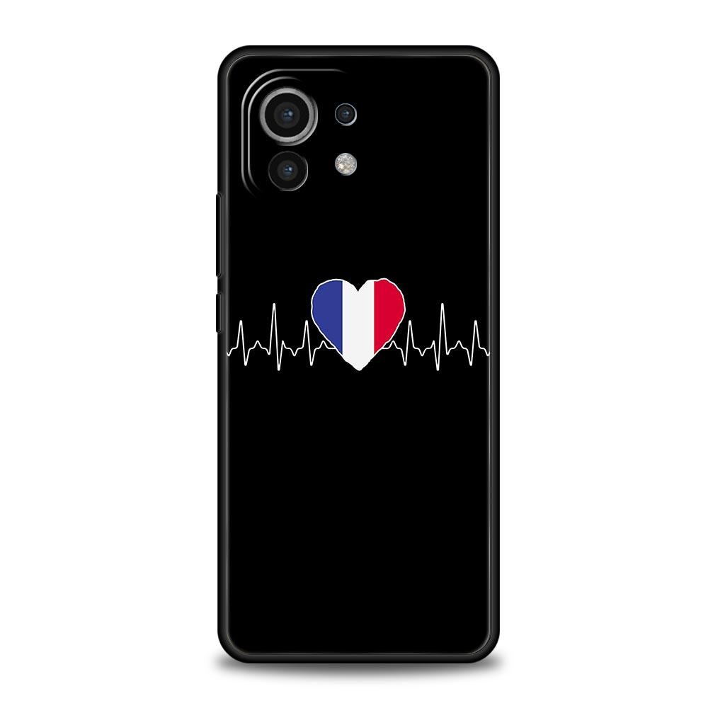Vlajka srdečního tepu Čína Láska Pro Xiaomi Poco X4 X3 NFC F3 F4 M3 M4 Mi Note 12T 10 12 11 Ultra 11T Pro 10T Lite 9T 11i 5G Pouzdro na telefon