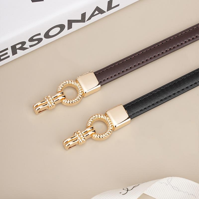 Slim Belt Women's Decoration Versatile High-end Retro Waist Seal Niche with Dress Shirt Waist Jeans Belt