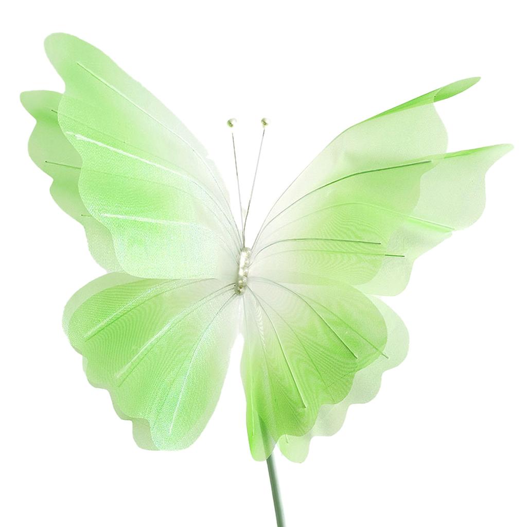 3D Handgemachte Gaze Künstlicher Schmetterling Wanddekoration für Hochzeitsempfang Hintergründe Dekoration Party Mittelstücke