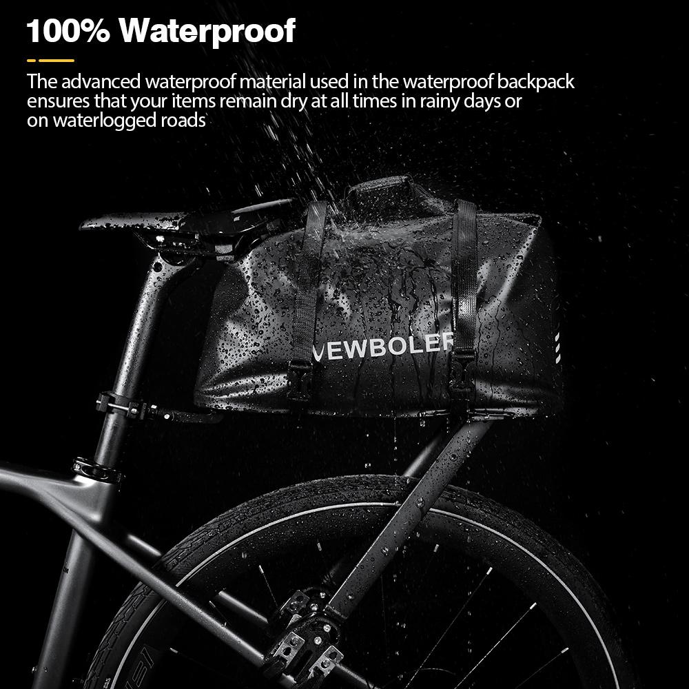 NEWBOLER Aeropack Lega di Alluminio Portapacchi per Bicicletta Serratura a Combinazione Borsa da Bici Bikepacking Per Bici MTB e Gravel Portapacchi Scaffale