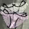 Lace Lace Flower Transparent Briefs Patchwork Underpants Breathable Female Lingerie  Girl