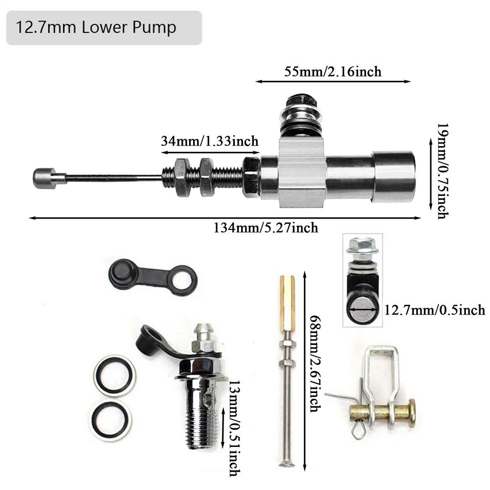Brake Hoses Hydraulic Brake Fluid Bleeder Replacement Hose Complete Compact System Precise Control For Riding Dirt Bikes Atv
