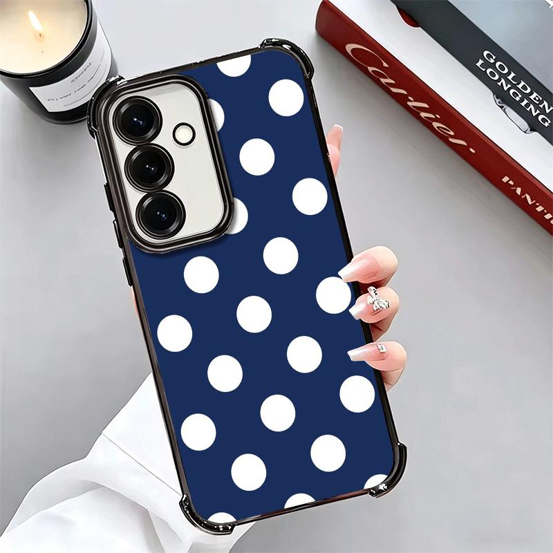 Polka Dots Art Fashion Desgin Soft Phone Case For Samsung A17 A27 A07 A37 A57 A16 A56 A15 A55 A14 A54 A13 A53 A26 A36 A25 A35 A2