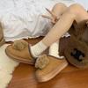 Fashion Versatile Comfortable Casual Cute Slippers Women's Autumn and Winter New Niche Design Cotton Slippers Women