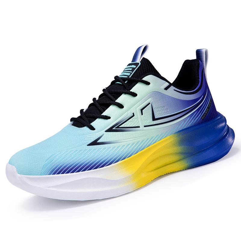 Foreign trade large size 46 running shoes men's ultra-light shock absorption red rabbit explosion casual sports shoes men's