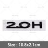 3D ABS 2.0H 3.0H Letter Stickers 2.0T 3.0T 2.3T 2.7T MKZ MKC MKX Embelm Badge Car Logo Rear Trunk Decal Auto Body Sticker