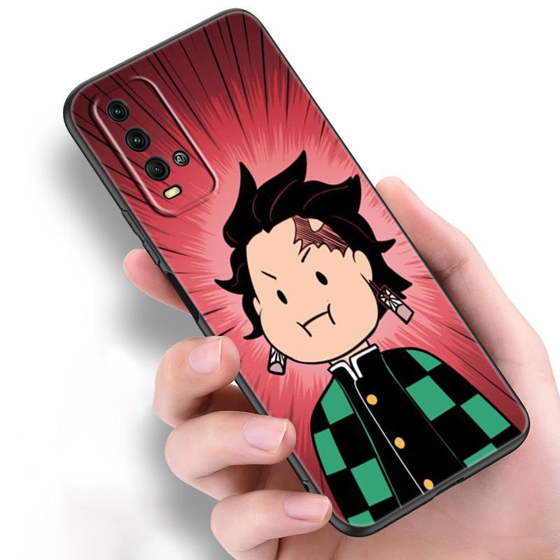 Cartoon Japan Anime Demon Slayer Silicone Phone Case For Xiaomi Redmi Note 11 10 9 8 Pro 11T 10T 10S 9S 8T 9 9A 9C 9T Cover