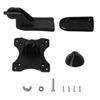 Durable Pivoting Black TV Bracket & Wall Mount Kit With Fixing Screws For Caravan Motorhome Campervan Boat