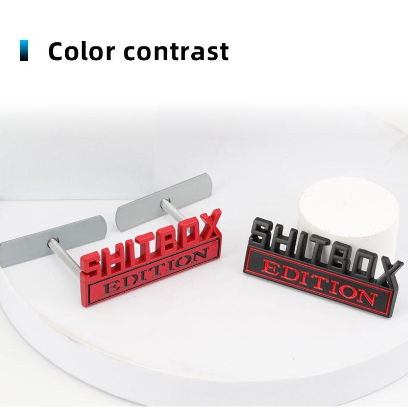 Autoaufkleber Metall SHITBOX Edition Plakette Emblem Kühlergrill für Ford F150 F250 F350