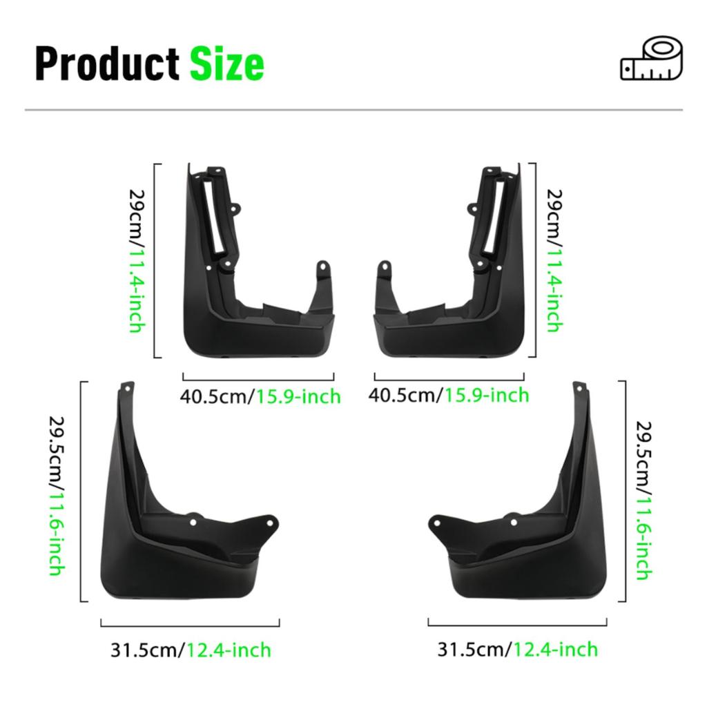 4PCS Car Mud Flaps Splash Guards Mudguards Car Mud Flaps Compatible with BMW 7 Series 2016 2017 2018 2019 2020 2021