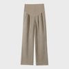 2024 Spring & Autumn Maternity Velvet Cotton Wide-Leg Pants with Belly Support