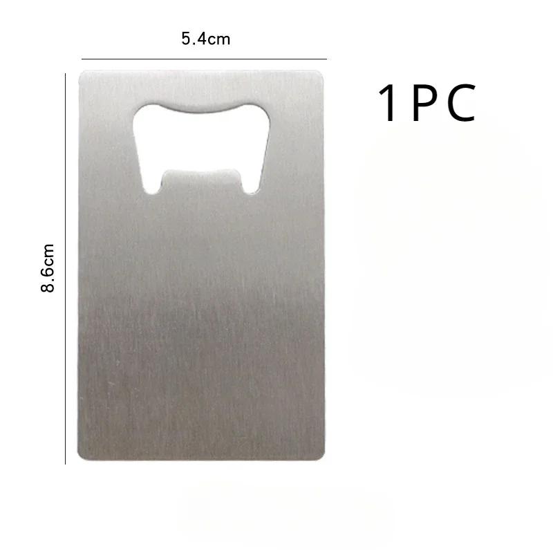 

1/10pcs Stainless Steel Beer Bottle Opener for Wallet Pocket Can Be Carved for Restaurants Bars DIY Wedding Favor Gift