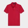 Polo a maniche corte da uomo con logo cavallo ricamato T-shirt casual