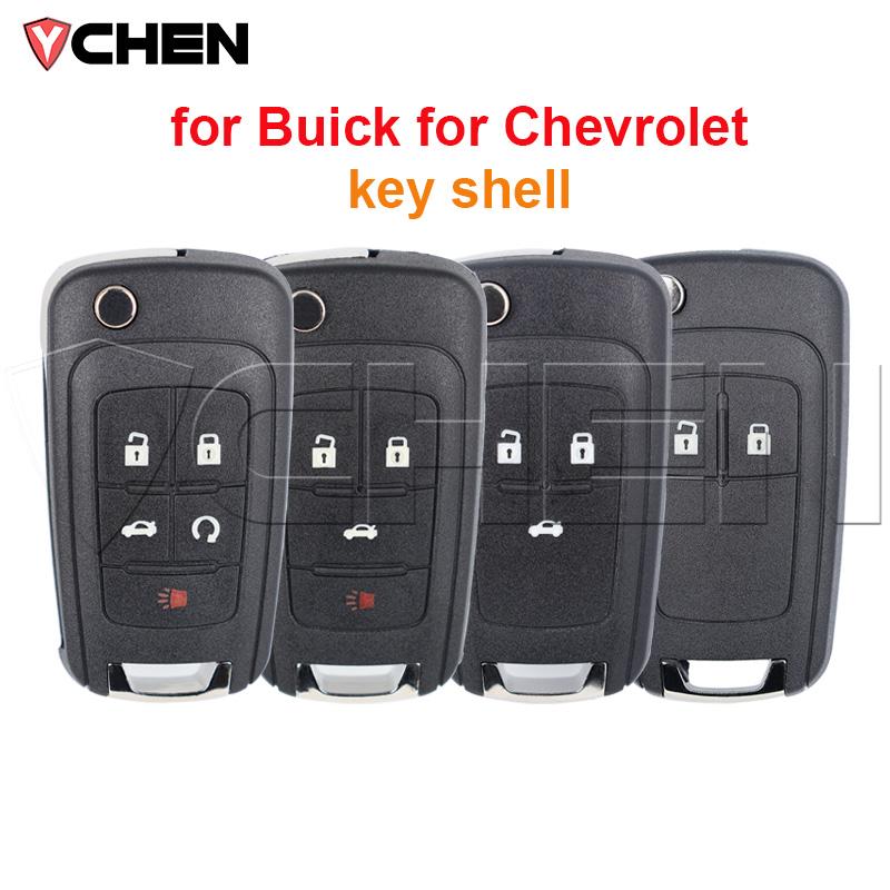 Remote Key Shell For Buick Forchevrolet Cruze Epica Lova Camaro Impala Aveo Malibu Sail Orlando Trax Spark 2/3/4/5 Btn Key Case