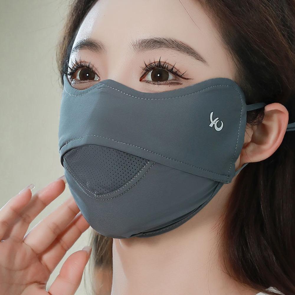 Washable Ice Silk Mask Anti-UV Riding Face Mask New Face Cover Scarf Unisex