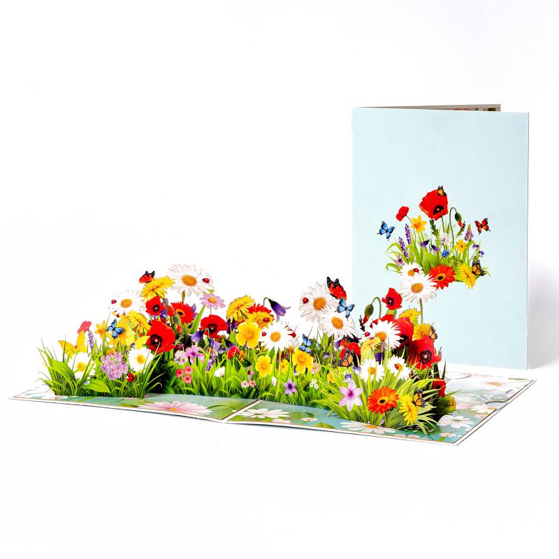 Butterfly Flower 3D Greeting Card Standing Design For Birthday Wedding Anniversary With Envelope