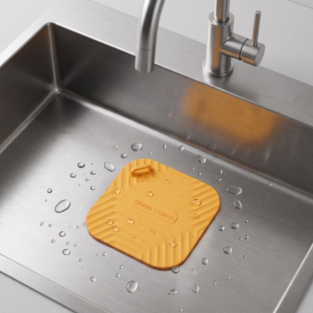 Grey, Green, Yellow, Red Anti-clog Silicone Floor Drain Cover Balcony floor drain odor blocking