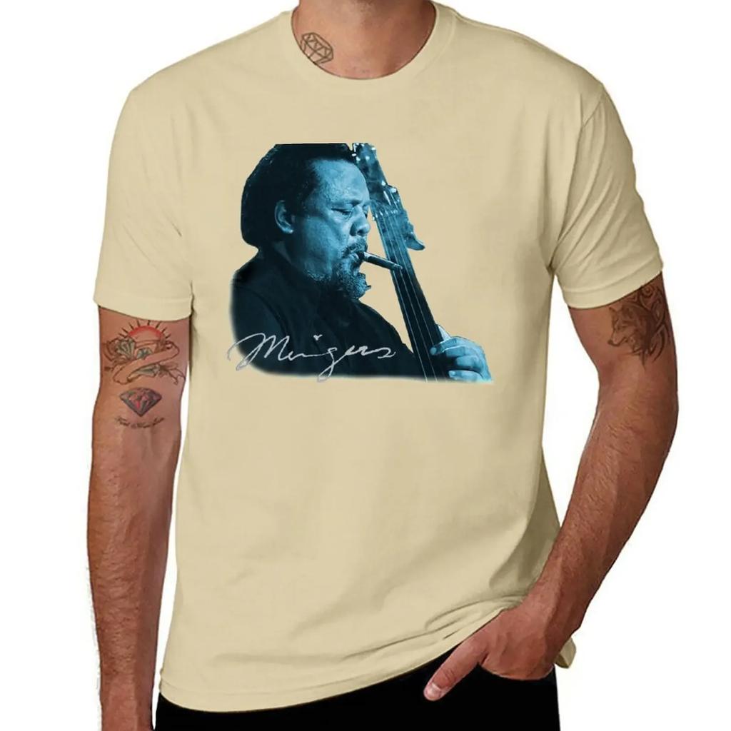 T-Shirt Charles Mingus abbigliamento vintage stampa animale per ragazzi ragazzi stampa animale abbigliamento da uomo
