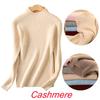 Luxuriously Soft Women Slim Elastic Knitted Half-turtleneck Cashmere Jumper Sweater