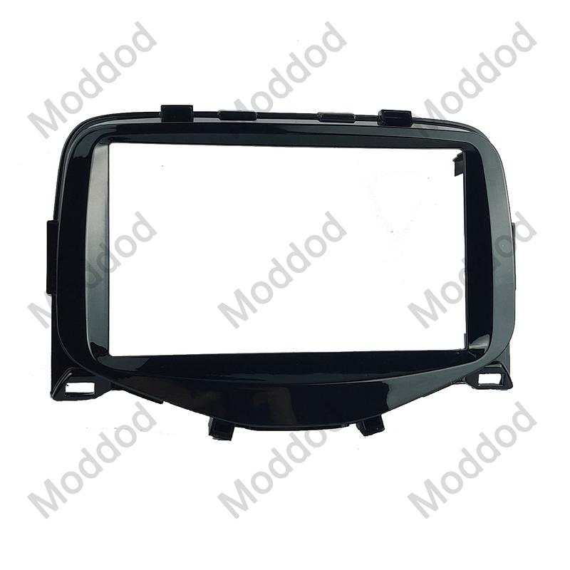 Double Din Radio Fascia Fit For TOYOTA AYGO CITROEN C1 PEUGEOT 108 2014+ Stereo Frame GPS Navigatiion Panel Dash Kit Audio Bezel