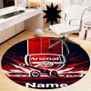 Custom Name Arsenal Football Club Printed Round Rug Carpet Chair Rug Area Rug Entryway Doormats,for Office Chair Living Room Bedroom Kitchen Room.
