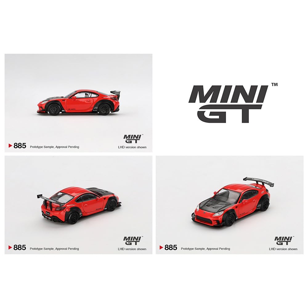 MINI GT 164 Scale MiJo EXCLUSIVE - TOYOTA GR86 LB-NATION (RED) U.S. MiJo Exclusive MGT00885-BL