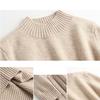 Herbst- und Winterstrickkleid Langes Kleid Langarm Damenpulloverkleid Locker Verdickt Vielseitig