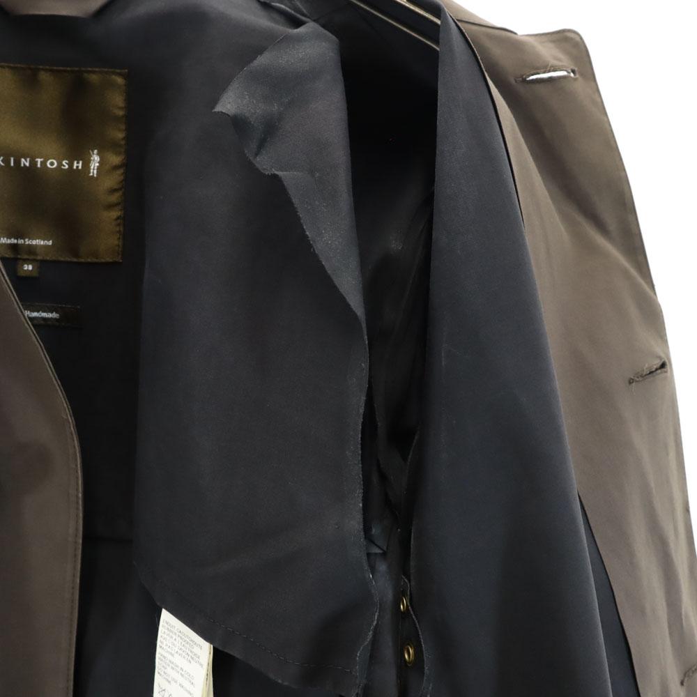 Mackintosh Made In Scotland Stainless Collar Coat 38 Brown Men's Used