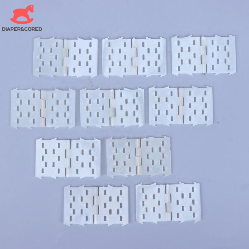 10Pcs Aileron Hinges For Rc Model Plane Wings Nylon Pinned Hinges For Rc Model Plane Wings /Tails Plastic Pinned Hinges