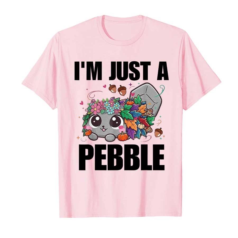 Funny Cute Dandy I'm Just Pebble Cartoon T Shirt Tee Boys Top Children Child Short Sleeves Kids Tshirt