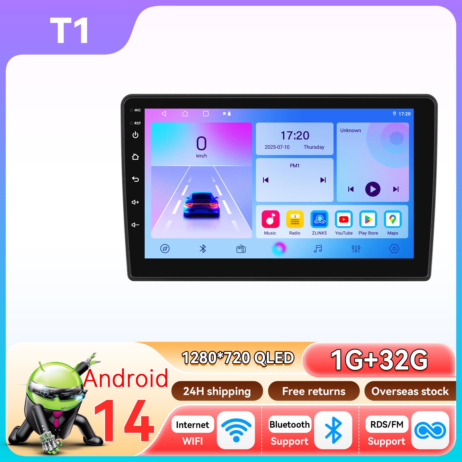 

Ossuret Android Автомагнитола для Ford Fiesta 1995-2001 Focus MK1 1998-2004 Carplay Android Auto Мультимедийный проигрыватель DSP Snapdragon Intelligen tAutoradio T1 4Core 1G 32G