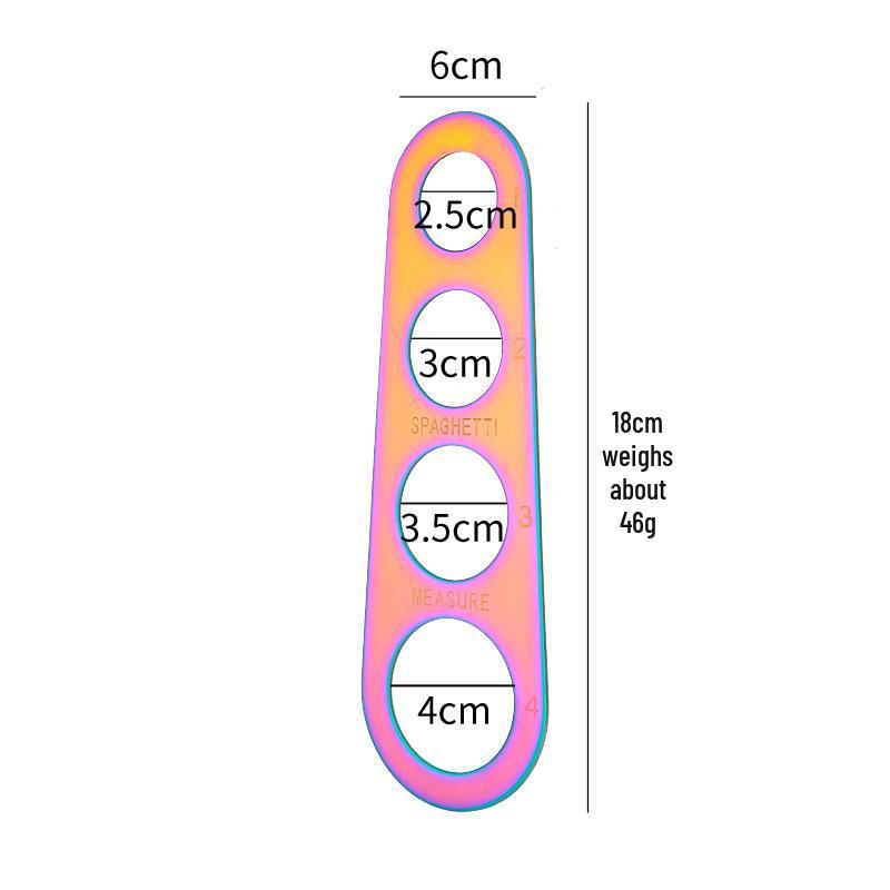 Rostfritt stål 4-håls Spaghettimått Köksredskap